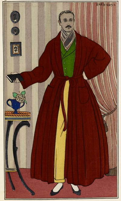 Man Wearing a Dressing Gown (Illustration by George Barbier) by Georges Barbier