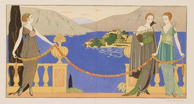 Isola Bella, evening dresses designed by Redfern by Georges Barbier