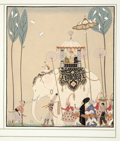La Belle Missous from Personages de Comedie by Georges Barbier