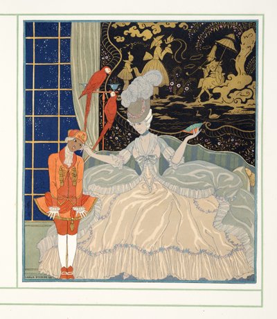 The Countess from Personages de Comedie, pub. 1922 by Georges Barbier