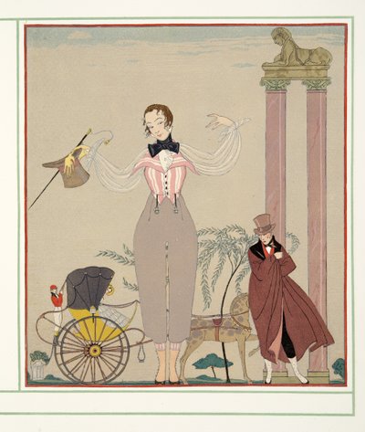 Mademoiselle de Maupin, from Personages de Comedie by Georges Barbier