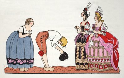 The Ugly Sisters from Cinderella by Georges Barbier