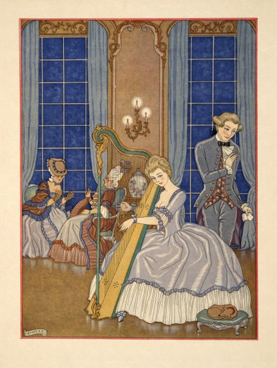 Valmont Seducing his Victim, illustration from 