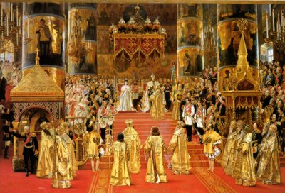 Coronation of Emperor Alexander III by Georges Becker