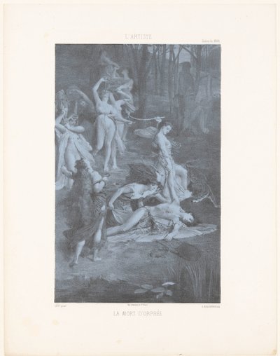 Orpheus Being Killed by Bacchantes by Georges Bellenger