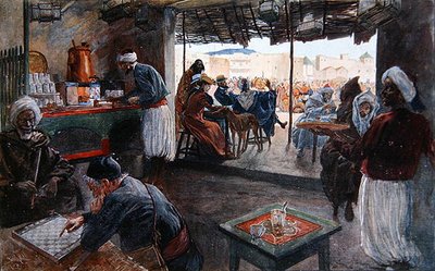A Cafe in Morocco by Georges Bertin Scott