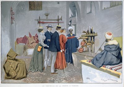 Entrance hall of the prison in Tangiers, c.1900 by Georges Bertin Scott
