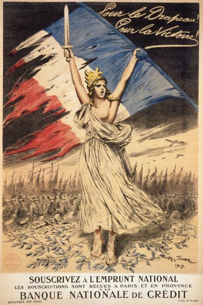 Poster for subscription to the national loan: for the flag, for victory by Georges Bertin Scott