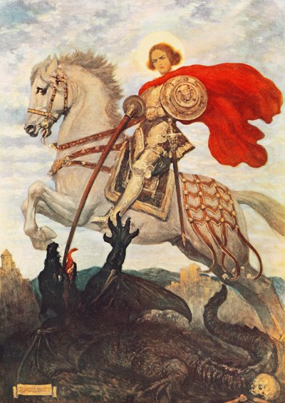 St George and the Dragon by Georges Bertin Scott