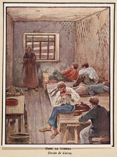 In the Cheka; from Histoire des Soviets, pub. 1922 by Georges Carrey
