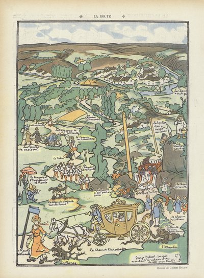 Illustration for Le Rire by Georges Delaw