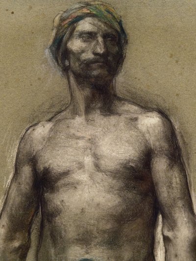 Study of Naked Man at the Turban (detail) by Georges Desvallieres
