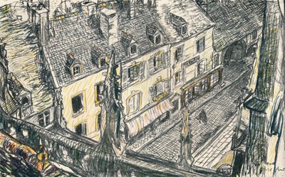 A Street in Valogne by Georges Dupuis