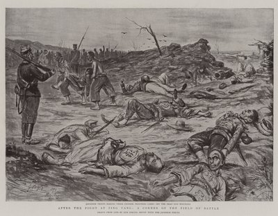 After the Fight at Ping Yang, a Corner of the Field of Battle by Georges Ferdinand Bigot