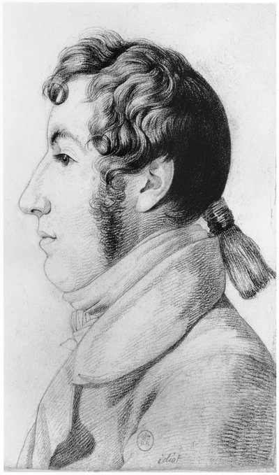 Idiot, Illustration from an Unpublished Treatise by Jean Etienne Dominique Esquirol on the Lunatics of the Salpetriere Asylum, c.1818 by Georges Francois Gabriel
