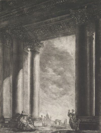A View of the Vestibule of Santa Maria Maggiore at Rome, 1765-67 by Georges François Blondel