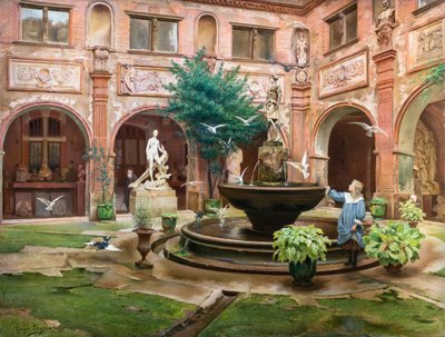 The Little Cloister of the Augustins by Georges François Castex