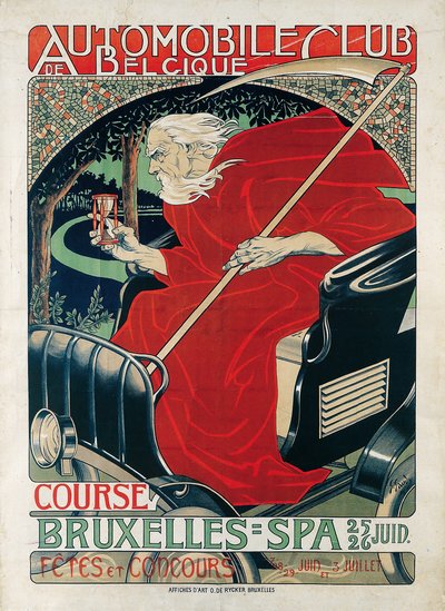 Automobile Club Belgique. Course Bruxelles - Spa by Georges Gaudy