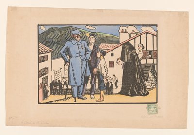 The Wounded of Biriatou by Georges Hermann Rene Paul (signed by artist)