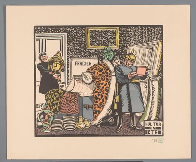 Soldiers Plundering a House by Georges Hermann Rene Paul