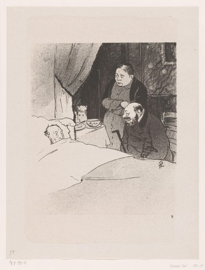 Sick Man in Bed by Georges Hermann Rene Paul