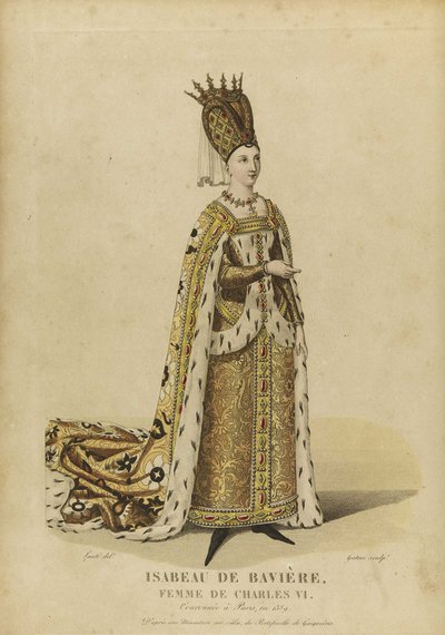 Isabeau of Bavaria, Queen of France by Georges Jacques Gatine