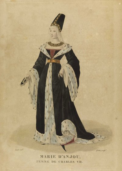 Marie of Anjou, Queen of France by Georges Jacques Gatine