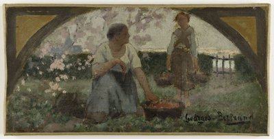Sketch for the Dining Room of the Hôtel de Ville de Paris: The Strawberries, ca. 1893 by Georges Jules Bertrand