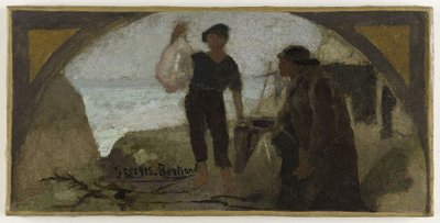 Sketch for the Dining Room of the Hôtel de Ville de Paris: The Fish, ca. 1893 by Georges Jules Bertrand