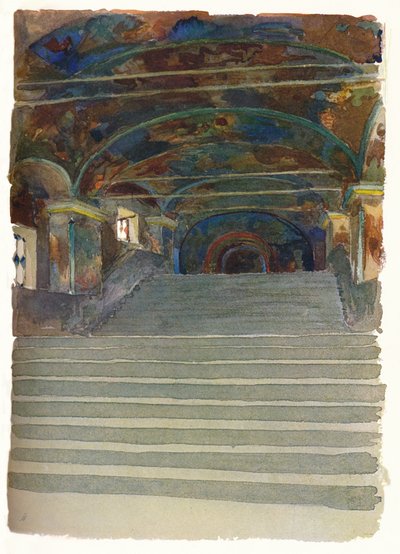 Entrance to the Church of Elijah the Prophet, Yaroslav by Georges Kossiakoff