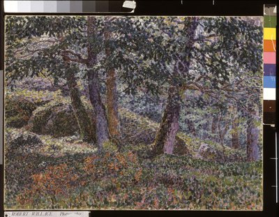 Oaks And Blueberry Bushes by Georges Lacombe