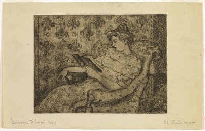 Seated Woman Reading by Georges Lemmen