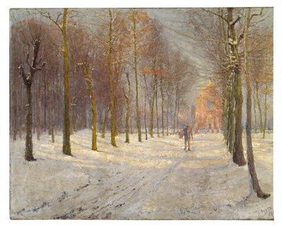 Church at Wondelgem by Georges Leon Ernest Buysse