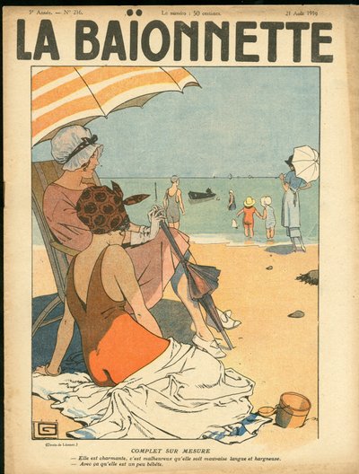Cover of La Baionnette, Satirical in Colors by Georges Leonnec