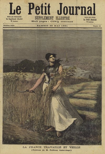 Cover of Le Petit Journal, 23 May 1891 by Georges Louis Poilleux Saint Ange