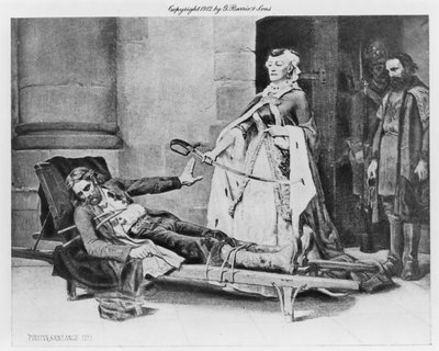 Tadeusz Kosciuszko refusing sword offered by Catherine II by Georges Louis Poilleux Saint Ange