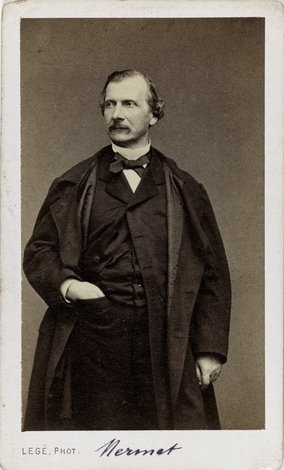 Portrait of the Composer Auguste Mermet 1810-1889 by Georges Mathurin Legé