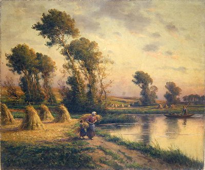 Rural Landscape by Georges Philibert Charles Maroniez