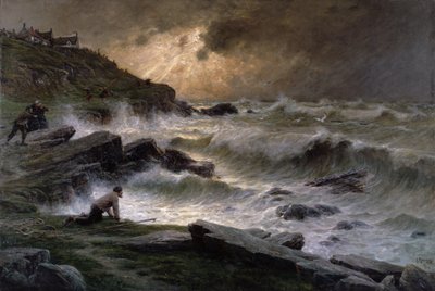 Wreckers off the Brittany Coast, 1911 by Georges Philibert Charles Maroniez