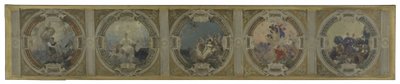 Sketch for the Lobau Gallery at Paris City Hall: Art. History. Philosophy. The French Revolution. Science by Georges Picard