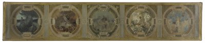 Sketch for the Lobau Gallery at Paris City Hall: The Birth of Paris. The Struggle. Philosophy and Ancient Literature. Springtime. Literature, in 1890 by Georges Picard