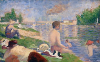 Final Study for Bathers at Asnières by Georges Pierre Seurat