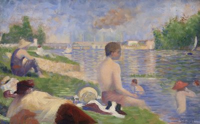 Final Study for Bathers at Asnières by Georges Pierre Seurat