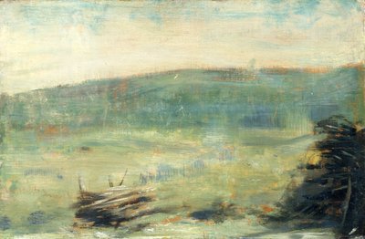 Landscape at Saint-Ouen by Georges Pierre Seurat