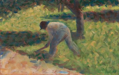Peasant with a Hoe, c. 1882 by Georges Pierre Seurat