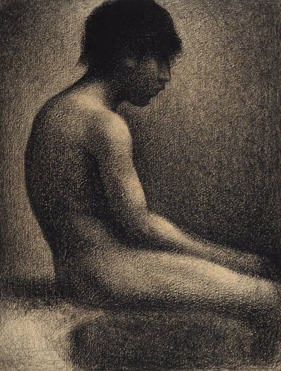 Seated Nude (Study for Une Baignade) by Georges Pierre Seurat