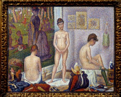 Set-up, Small Version (detail) by Georges Pierre Seurat