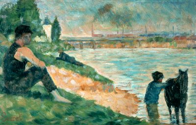 Study for Une Baignade by Georges Pierre Seurat