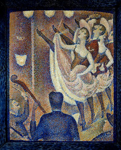 Study for the chahut Danceuses de chahut, dance a scandal, dance form that appeared at the same time as the French Cancan, around 1830 in Montparnasse. Painting by Georges Seurat (1859-1891) 1889 Buffalo. Albright Knox Art Gallery - Study for Le Chahut by Georges Pierre Seurat