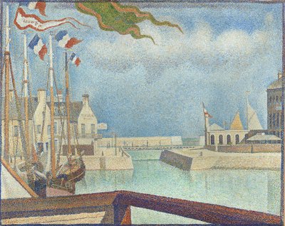 Sunday at Port-en-Bessin by Georges Pierre Seurat